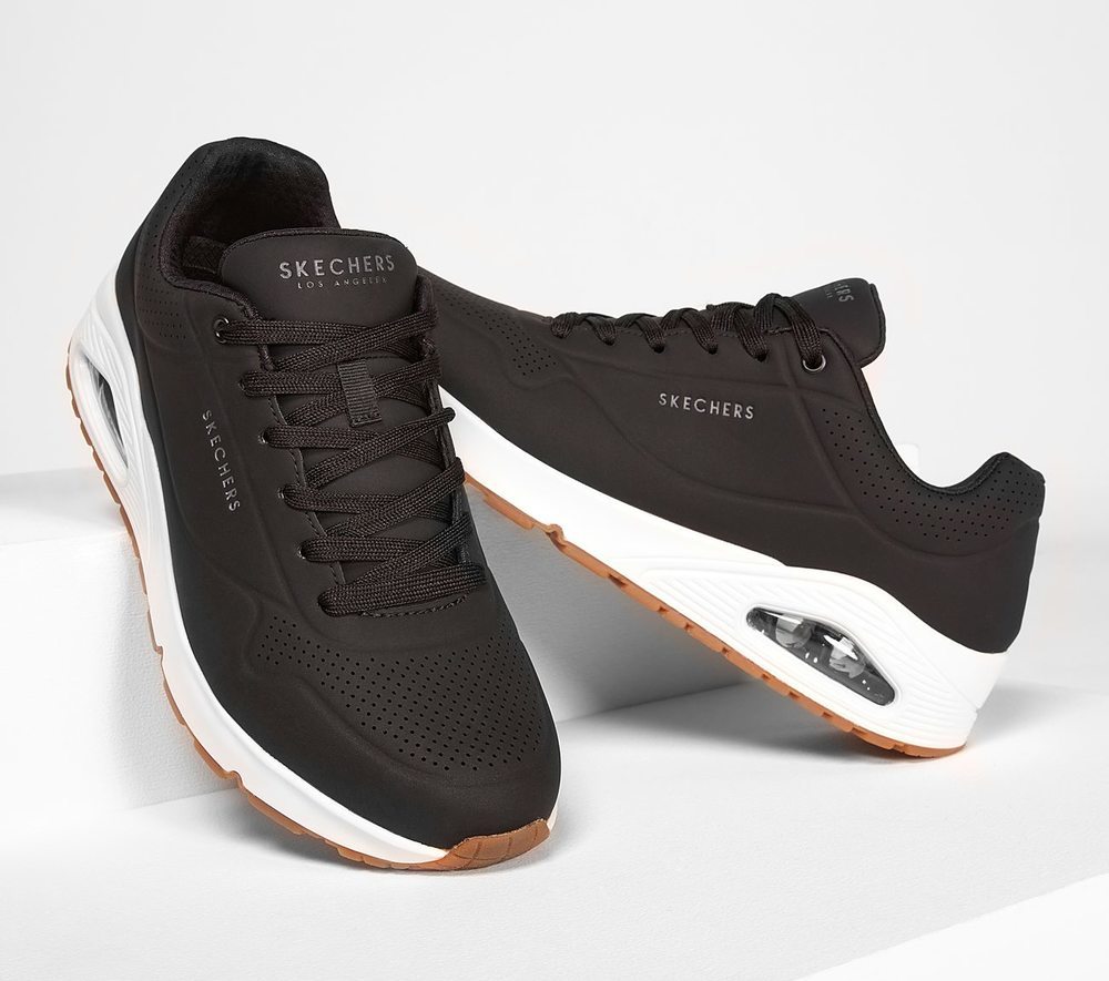 Skechers Παπούτσι Ανδρικό - Uno - Stand On Air 52458 BLACK - Image 2