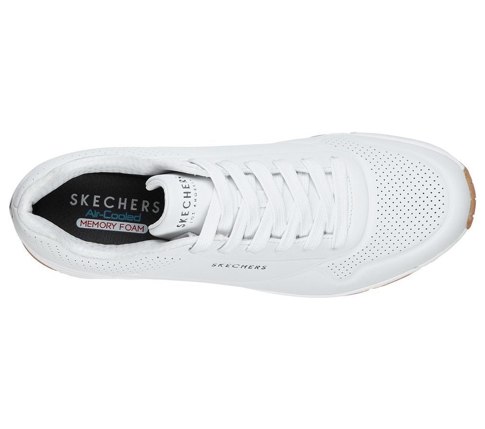 Skechers Παπούτσι Ανδρικό - Uno - Stand On Air 52458 WHT - Image 3