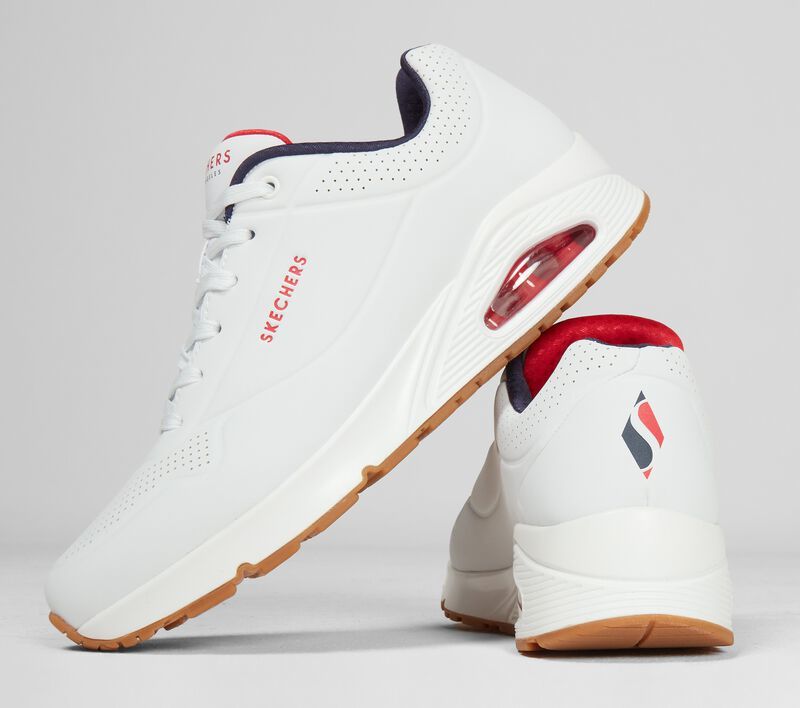 Skechers Παπούτσι Ανδρικό - Uno - Stand On Air 52458 WNVR WHITE - Image 3