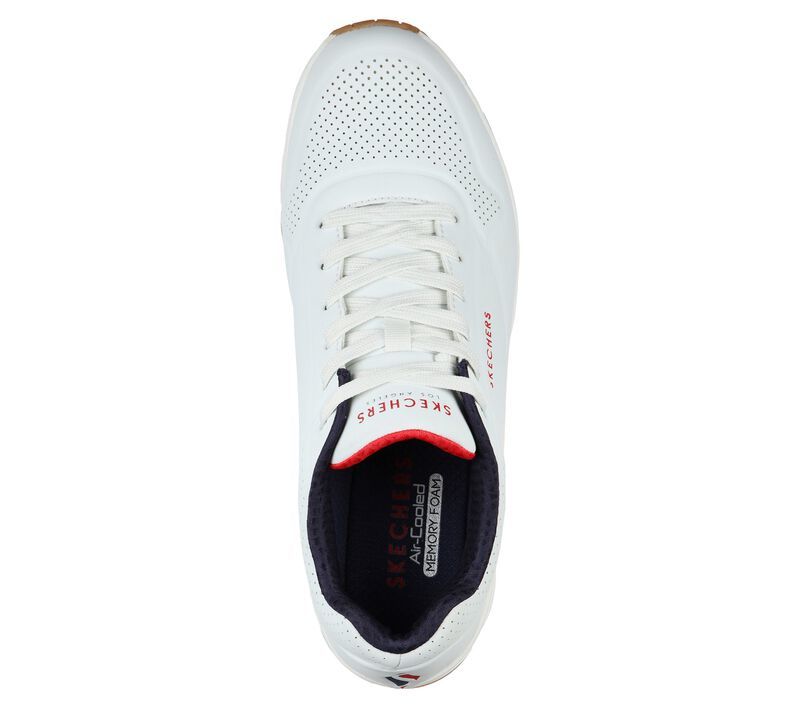 Skechers Παπούτσι Ανδρικό - Uno - Stand On Air 52458 WNVR WHITE - Image 2