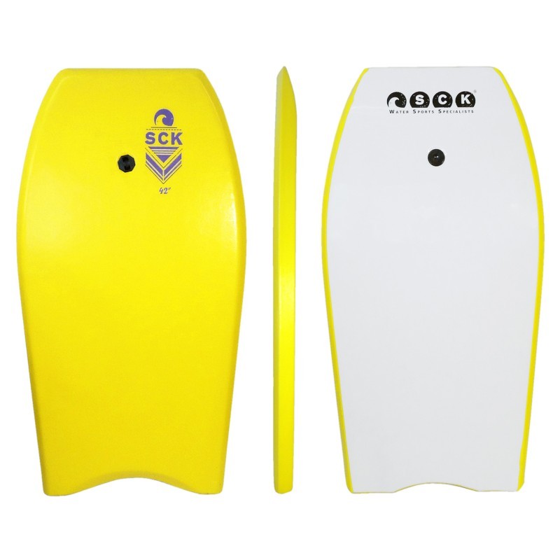 SCK Σανίδα - Bodyboard 42” Με Leash Καρπού - 0109-42542 - Yellow