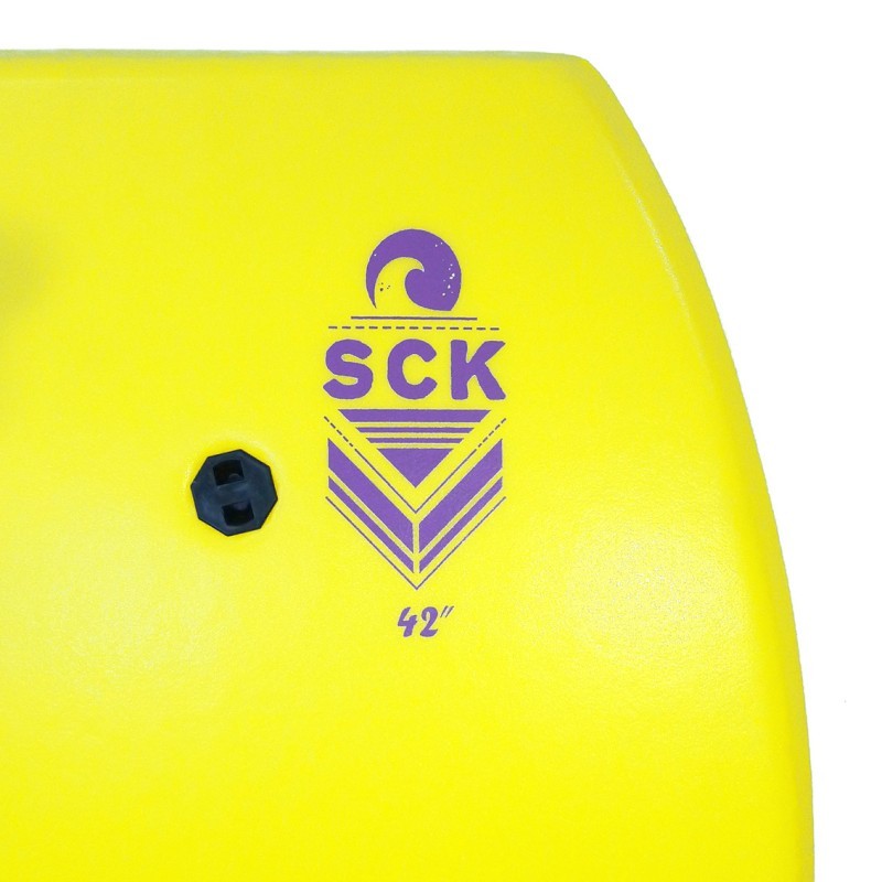 SCK Σανίδα - Bodyboard 42” Με Leash Καρπού - 0109-42542 - Yellow - Image 4