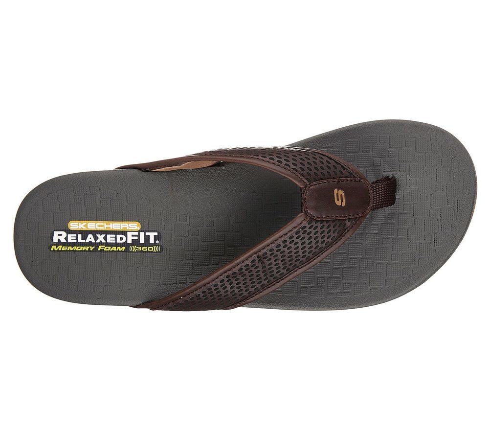 Skechers Σαγιονάρα Ανδρική - Relaxed Fit: Pelem - Emiro 65093-Choc - Image 3