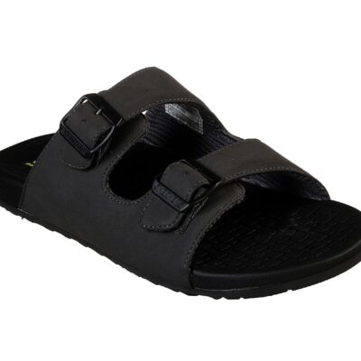 Skechers Πέδιλο Ανδρικό - Men's Relaxed Fit: Pelem - Rolento 66042-BLK Black