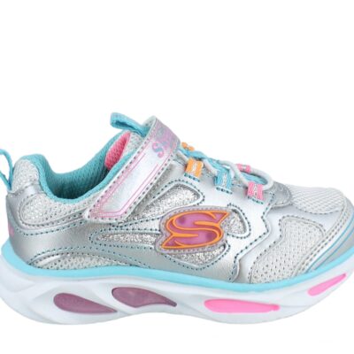 Skechers Παπούτσι ΒΕΒΕ - Lighted Bungee & Strap W/ Sparkle Mesh