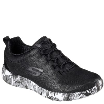 Skechers- Παπούτσι  Γυναικείο -Sparkle Mesh Bungee Tropical Print Outsole W/ Air-Cooled Mf
