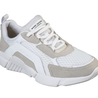 Skechers Παπούτσι Ανδρικό - Block - Trinity 68668-WTP White/Taupe