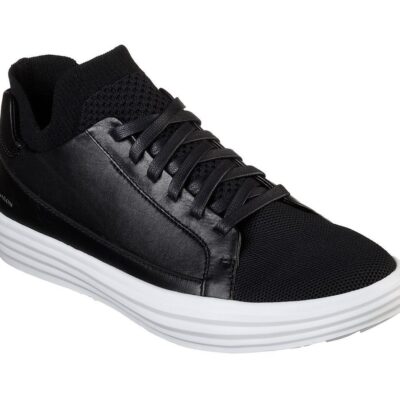 Skechers Παπούτσι Ανδρικό - Shogun - Down Time 68671-BKW Black White