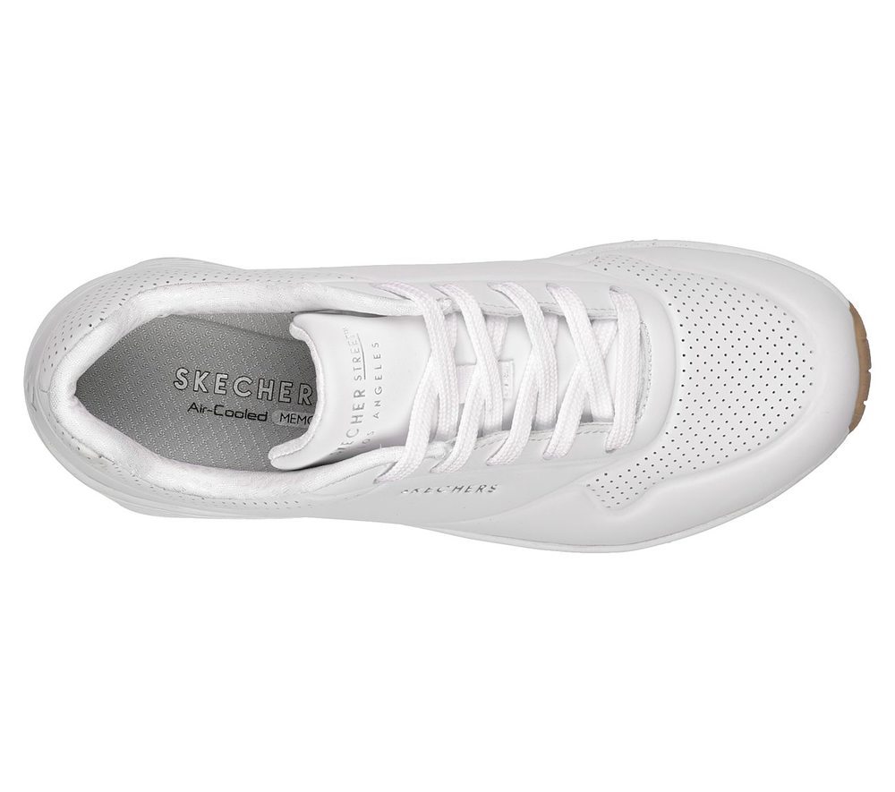 Skechers Παπούτσι Γυναικείο - Uno - Stand on Air 73690-WHT White - Image 3
