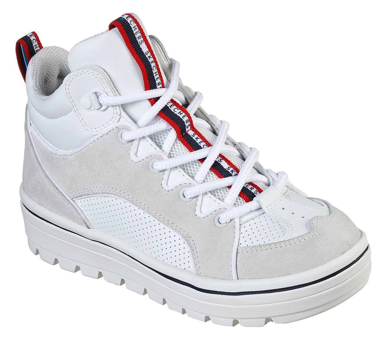 Skechers Μποτάκι Γυναικείο - Street Cleats 2-Funkshion 74126-WHT White