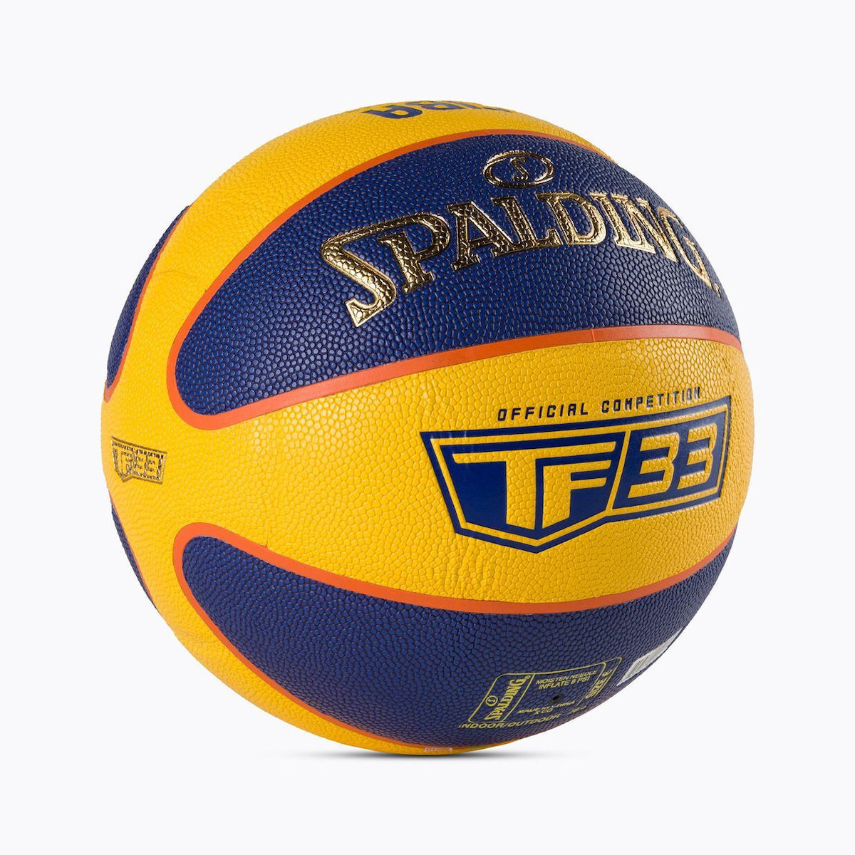 Spalding Μπάλα Μπάσκετ - TF-33 Size 6 - 76-862Z - Gold-Yellow/Blue - Image 3