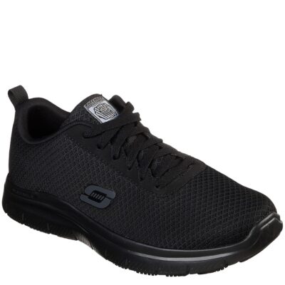 Skechers Παπούτσι Ανδρικό - Work Relaxed Fit: Flex Advantage - Bendon SR 77125-BLK Black
