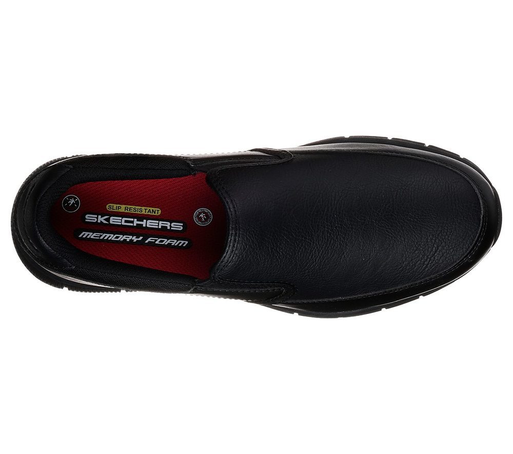 Skechers Παπούτσι Ανδρικό - Work Relaxed Fit: Nampa - Groton SR77157-BLK Black - Image 4