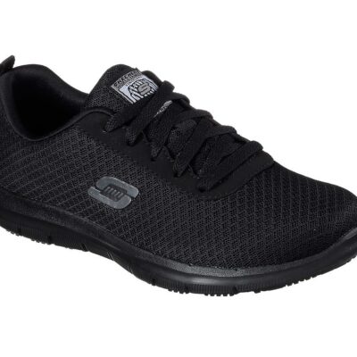 Skechers Παπούτσι Γυναικείο - Work Relaxed Fit: Ghenter - Bronaugh SR 77210-BLK Black