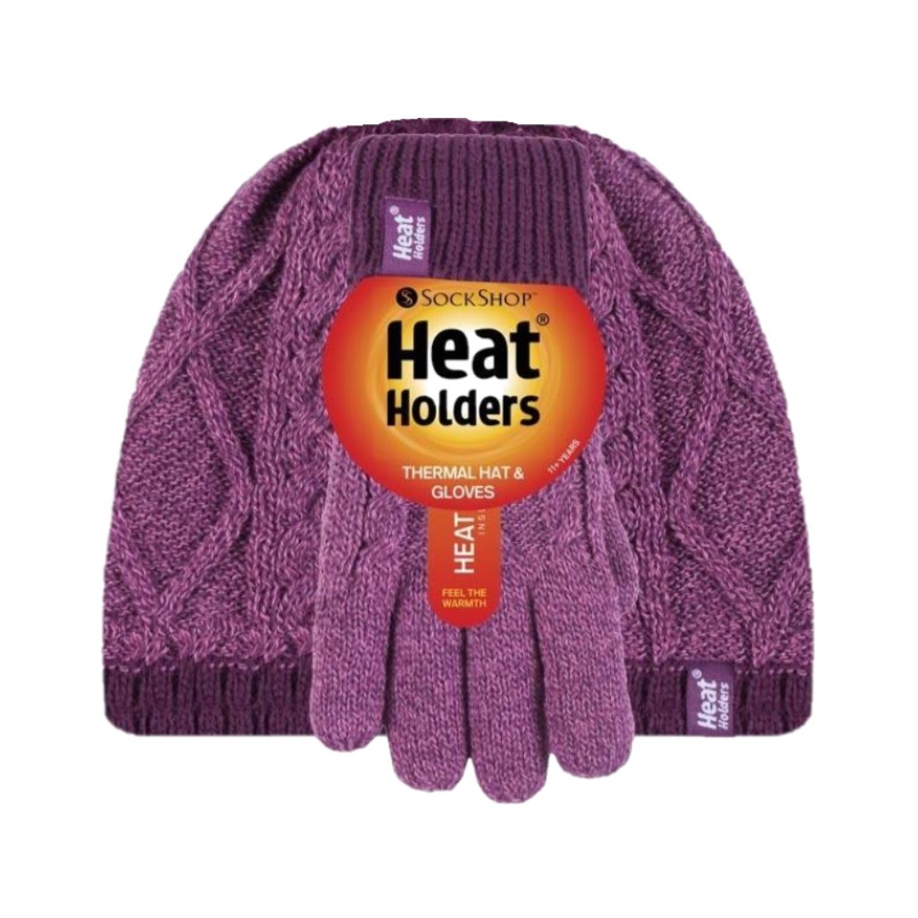 Heat Holders Σετ Παιδικό Σκουφάκι με Γάντια Πλεκτό για Κορίτσι - 80079-2896 - Pink - Image 3