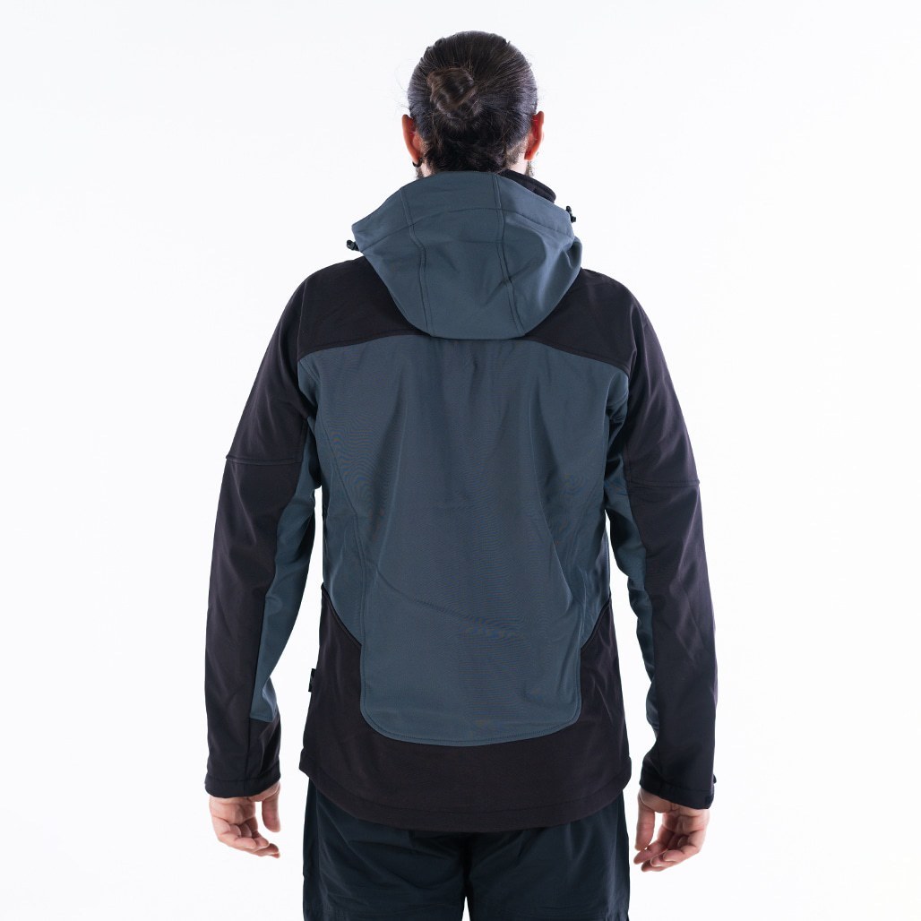 Apu Ανδρικό Αδιάβροχο Αντιανεμικό Μπουφάν - Softshell Jacket Hima-a-laya II - 80535 - Grey Black - Image 6