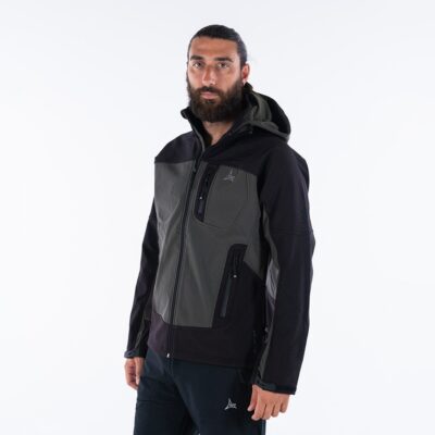 Apu Ανδρικό Αδιάβροχο Αντιανεμικό Μπουφάν - Softshell Jacket Hima-a-laya II - 80535 - Khaki Black