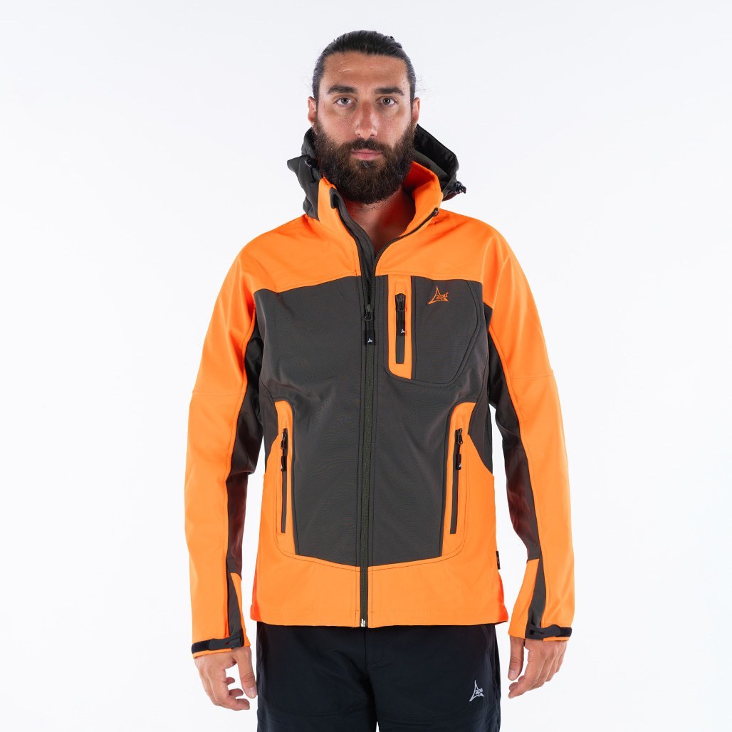 Apu Ανδρικό Αδιάβροχο Αντιανεμικό Μπουφάν - Softshell Jacket Hima-a-laya II - 80535 - Orange Khaki - Image 2