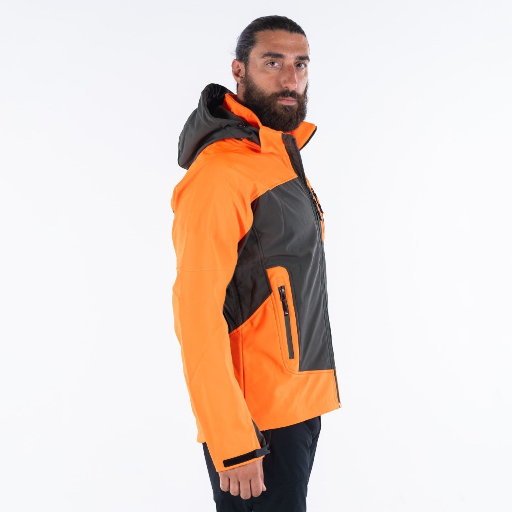 Apu Ανδρικό Αδιάβροχο Αντιανεμικό Μπουφάν - Softshell Jacket Hima-a-laya II - 80535 - Orange Khaki - Image 4