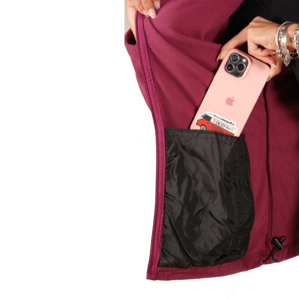 Apu Γυναικεία Ζακέτα - Fleece Nanga - 80536 - Violet - Image 4