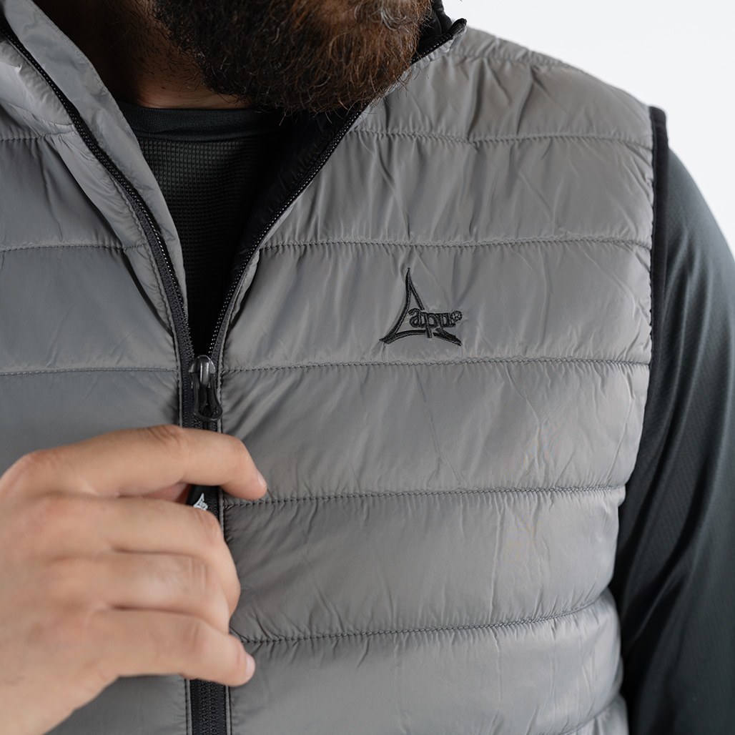 Apu Ανδρικό Αμάνικο Μπουφάν - Padded IDI - 80537 - Grey - Image 11