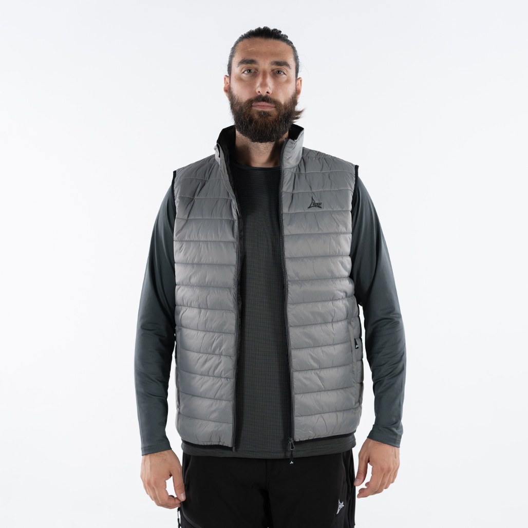 Apu Ανδρικό Αμάνικο Μπουφάν - Padded IDI - 80537 - Grey - Image 2
