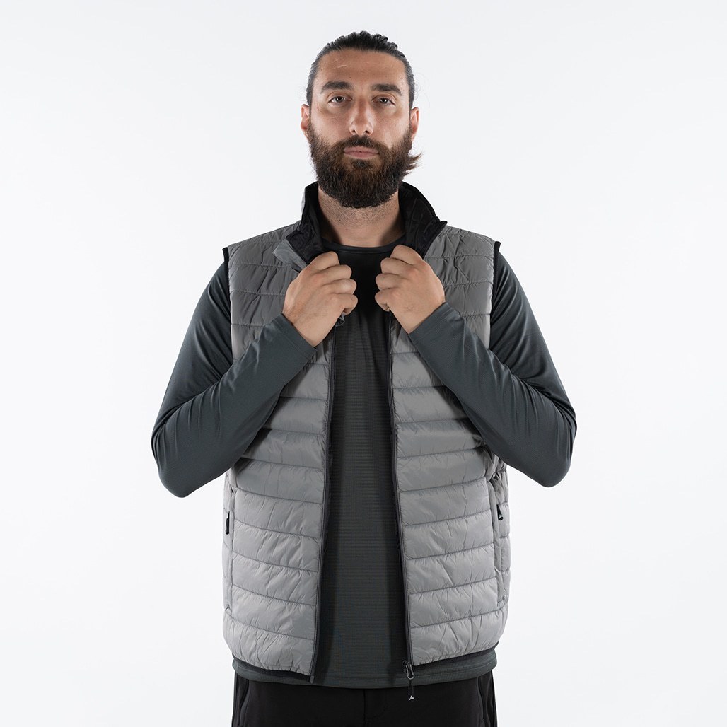 Apu Ανδρικό Αμάνικο Μπουφάν - Padded IDI - 80537 - Grey - Image 3