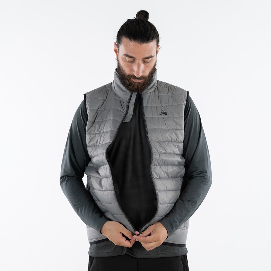 Apu Ανδρικό Αμάνικο Μπουφάν - Padded IDI - 80537 - Grey - Image 4