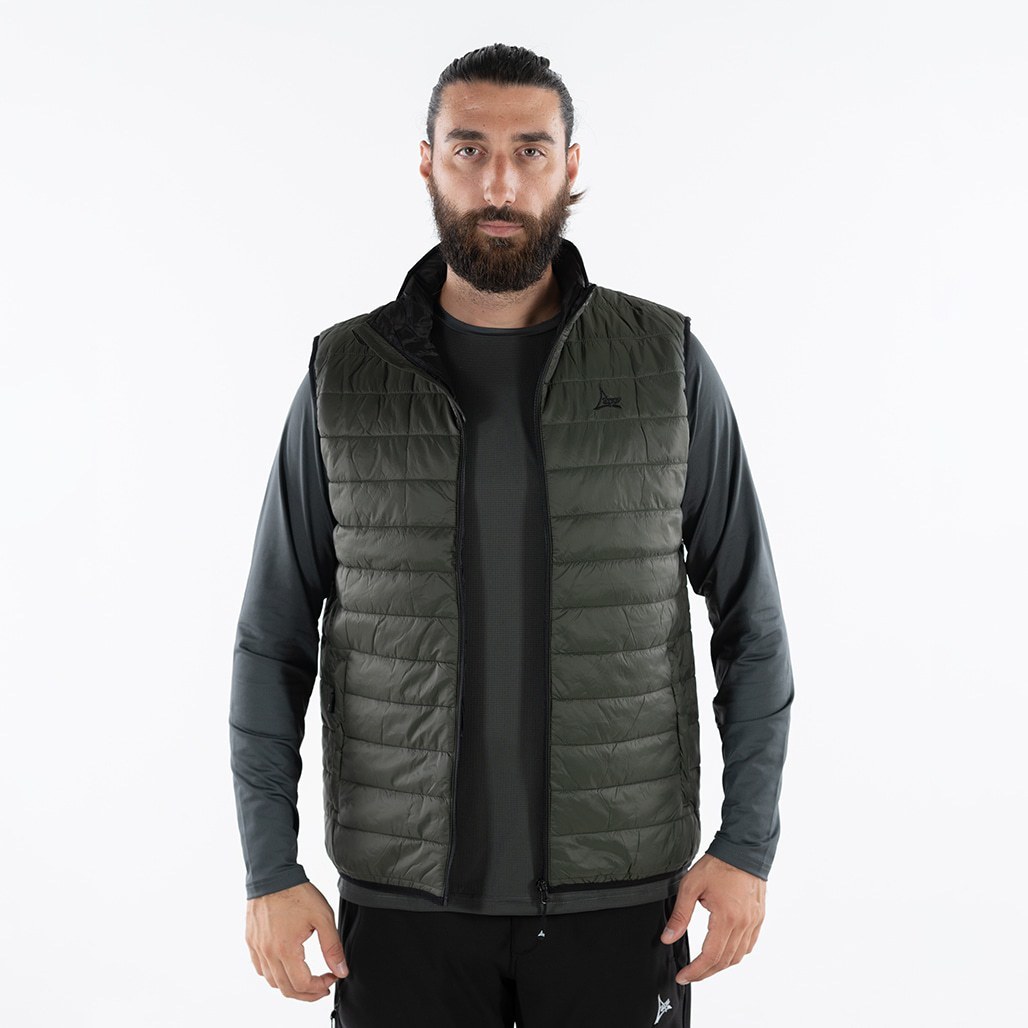 Apu Ανδρικό Αμάνικο Μπουφάν - Padded IDI - 80537 - Khaki - Image 2