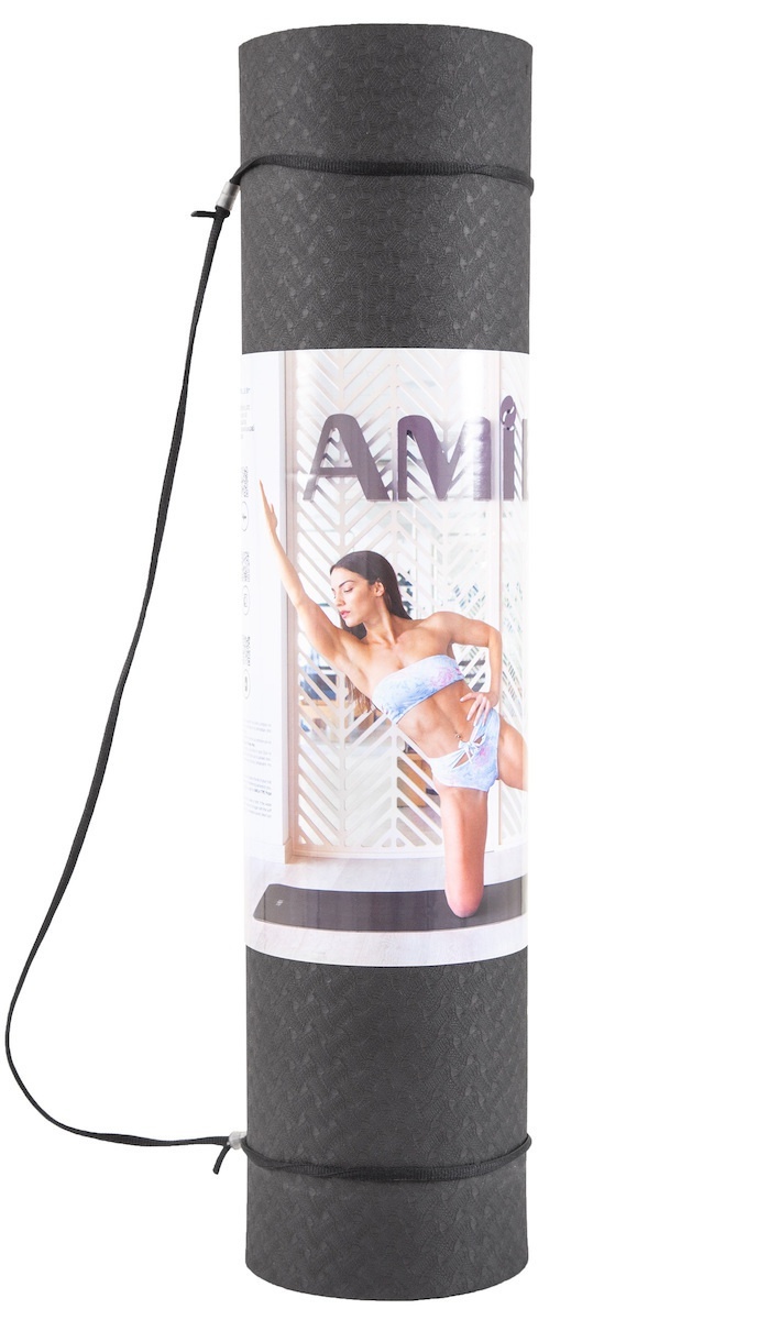 Amila Στρώμα Yoga 8mm TPE - 81772-Grey - Image 4