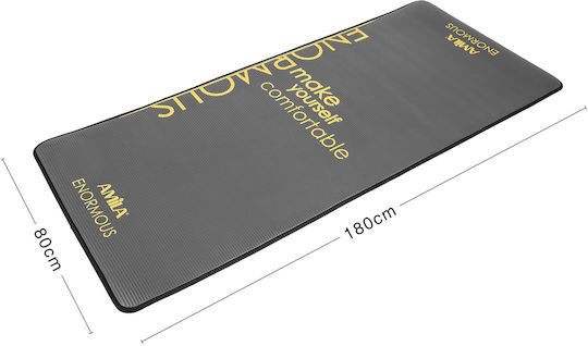 Amila Στρώμα Γυμναστικής NBR 10mm ENORMOUS - 81774-Black - Image 4