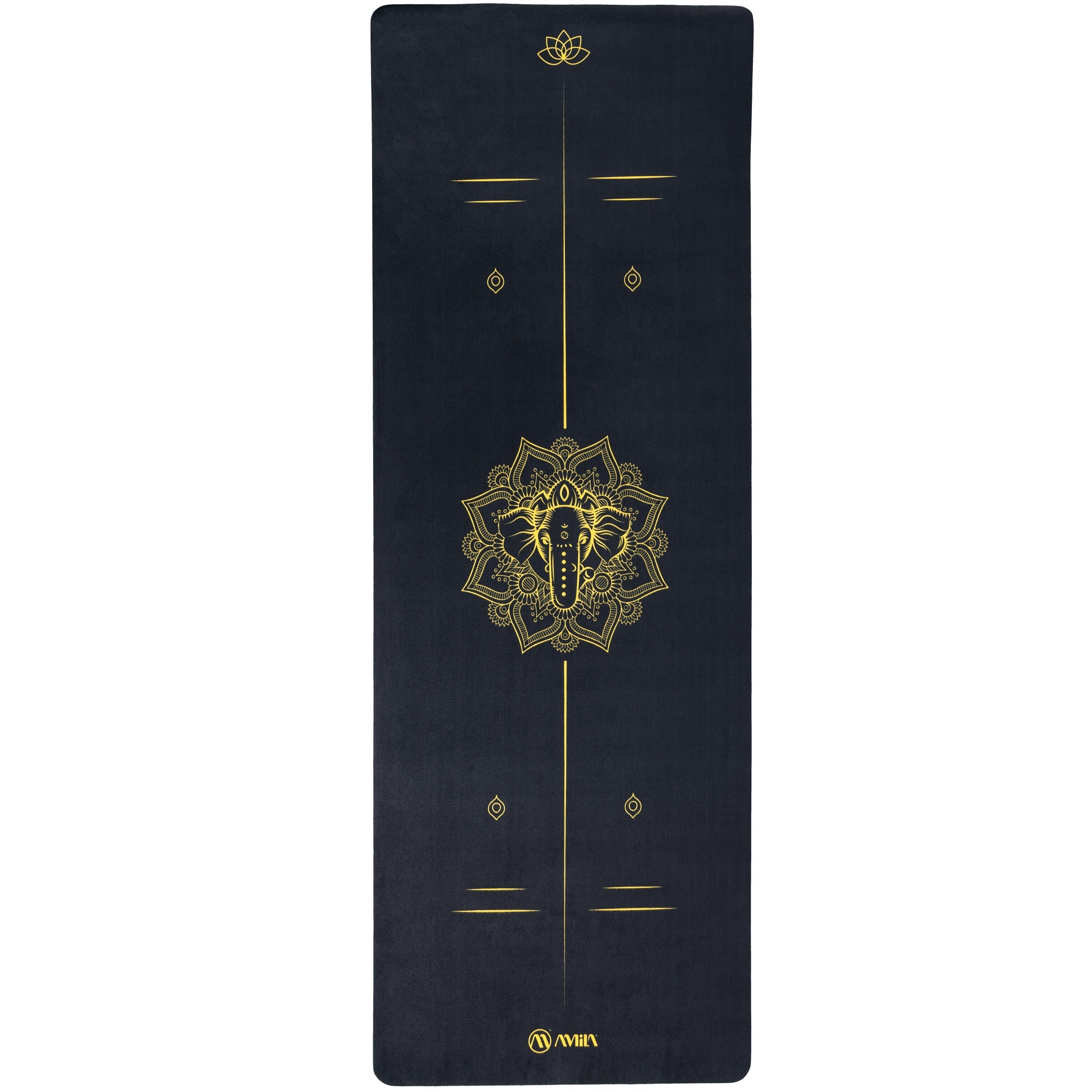 Amila Στρώμα Yoga 6mm TPE & Suede - 81779-Black - Image 2
