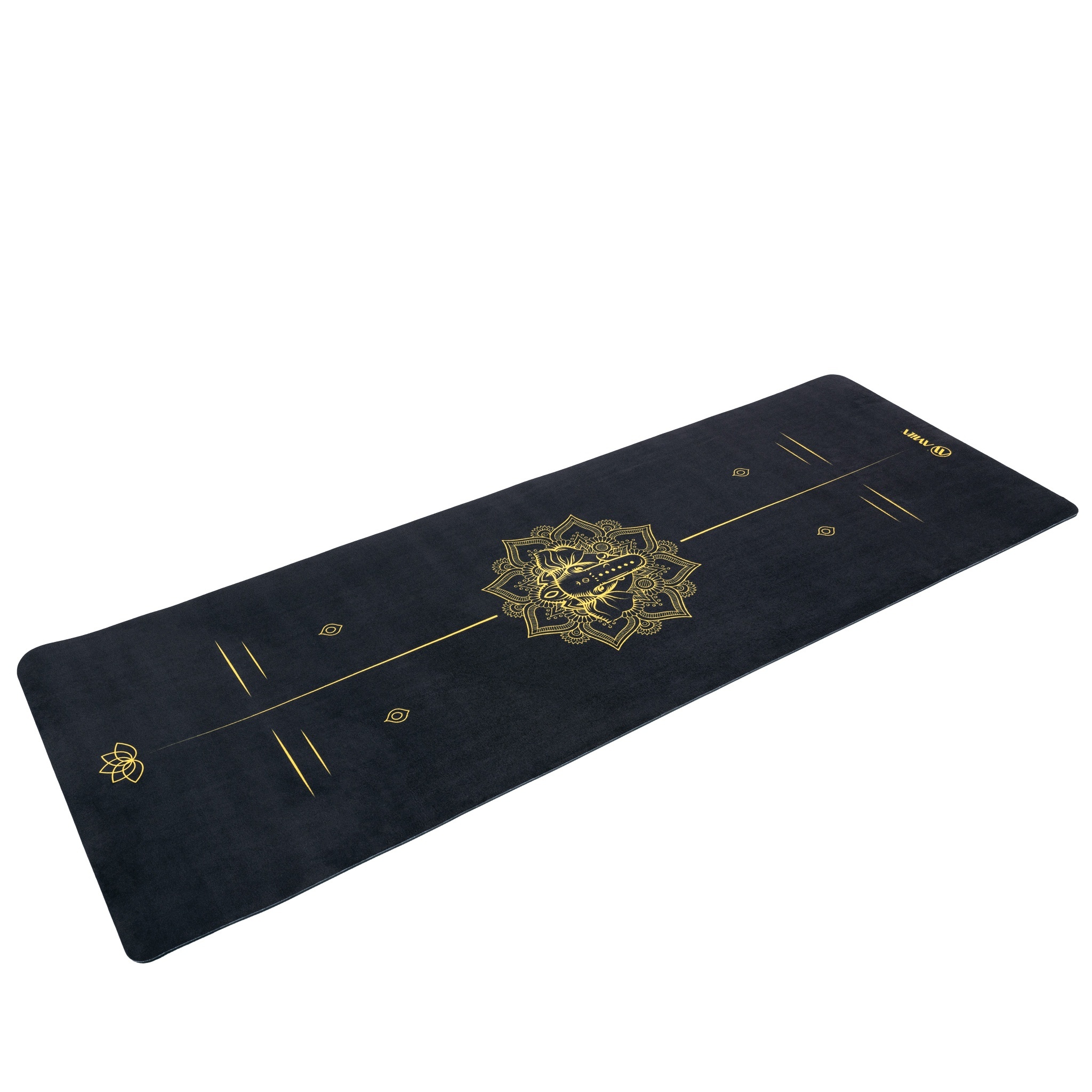 Amila Στρώμα Yoga 6mm TPE & Suede - 81779-Black - Image 3