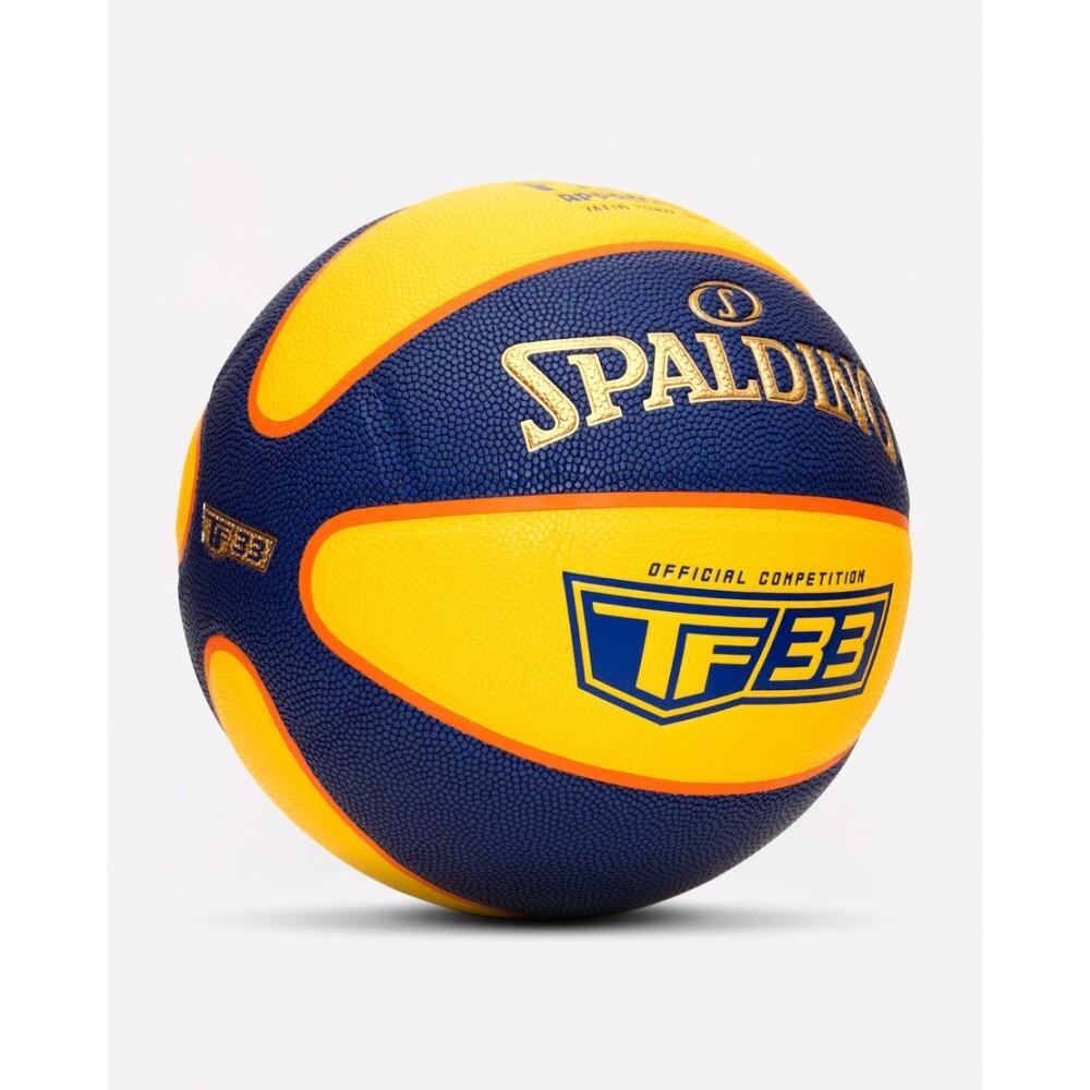 Spalding Μπάλα Μπάσκετ - 2021 TF-33 Gold-Yellow/Blue Size 6 - 84-352Z - Image 2