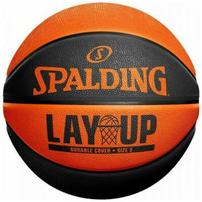 Spalding  Μπάλα Μπάσκετ - Lay Up Orange Black Size 3 Rubber Basketball 84-366Z1