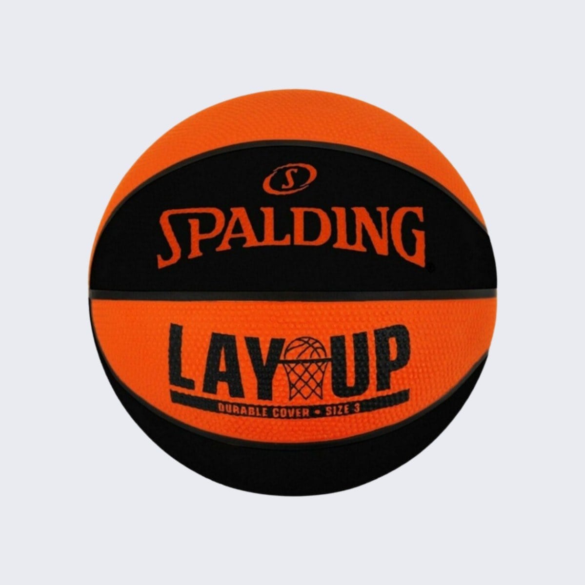 Spalding Μπάλα Μπάσκετ - Lay Up Orange Black Rubber Basketball Size 5 - 84-550Z1
