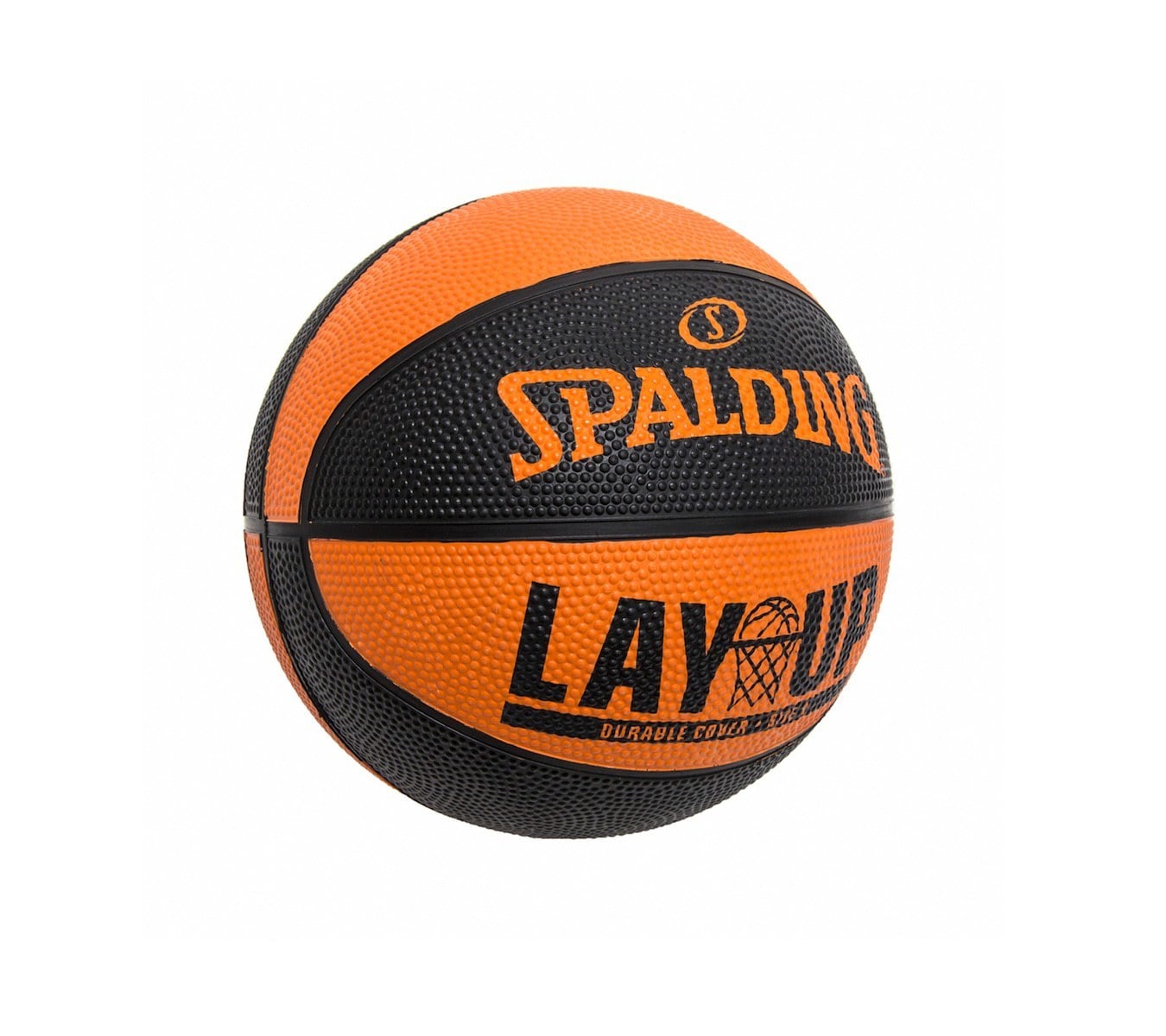 Spalding Μπάλα Μπάσκετ - Lay Up Orange Black Rubber Basketball Size 5 - 84-550Z1 - Image 4