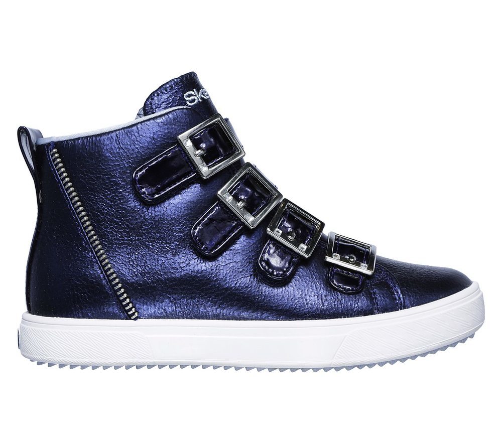 Skechers Μποτάκι Γιά Κορίτσι -Shoutouts 2.0 - Metallic Magic 84797L-NVY PEWTER - Image 4