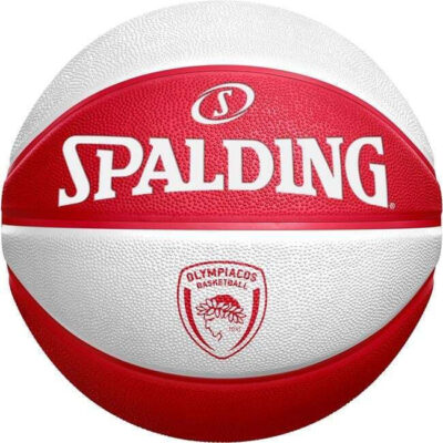 Spalding  Μπάλα Μπάσκετ - OLYMPIACOS EUROLEAGUE TEAM BASKETBALL Size 7 Rubber - 85-302Z
