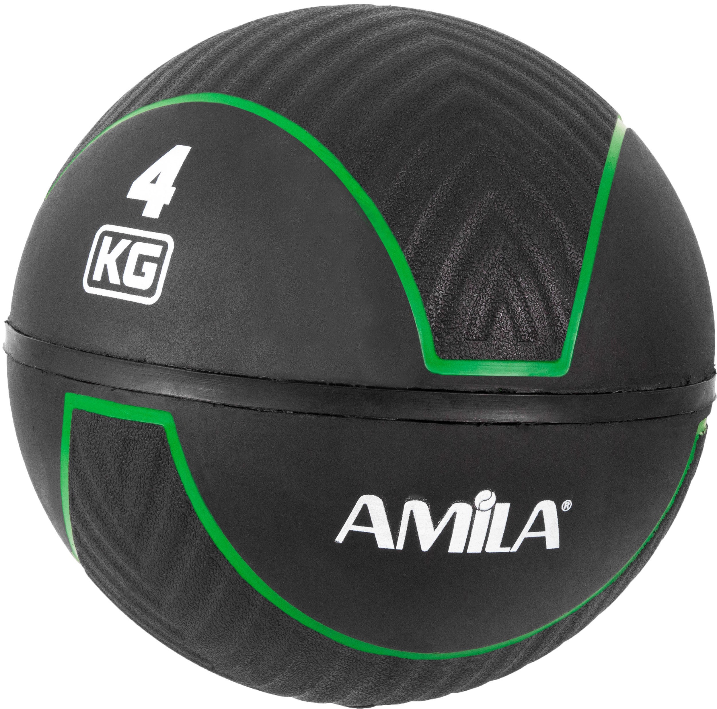 Amila Μπάλα Medicine Ball HQ Rubber 4Kg - 90708 - Image 2