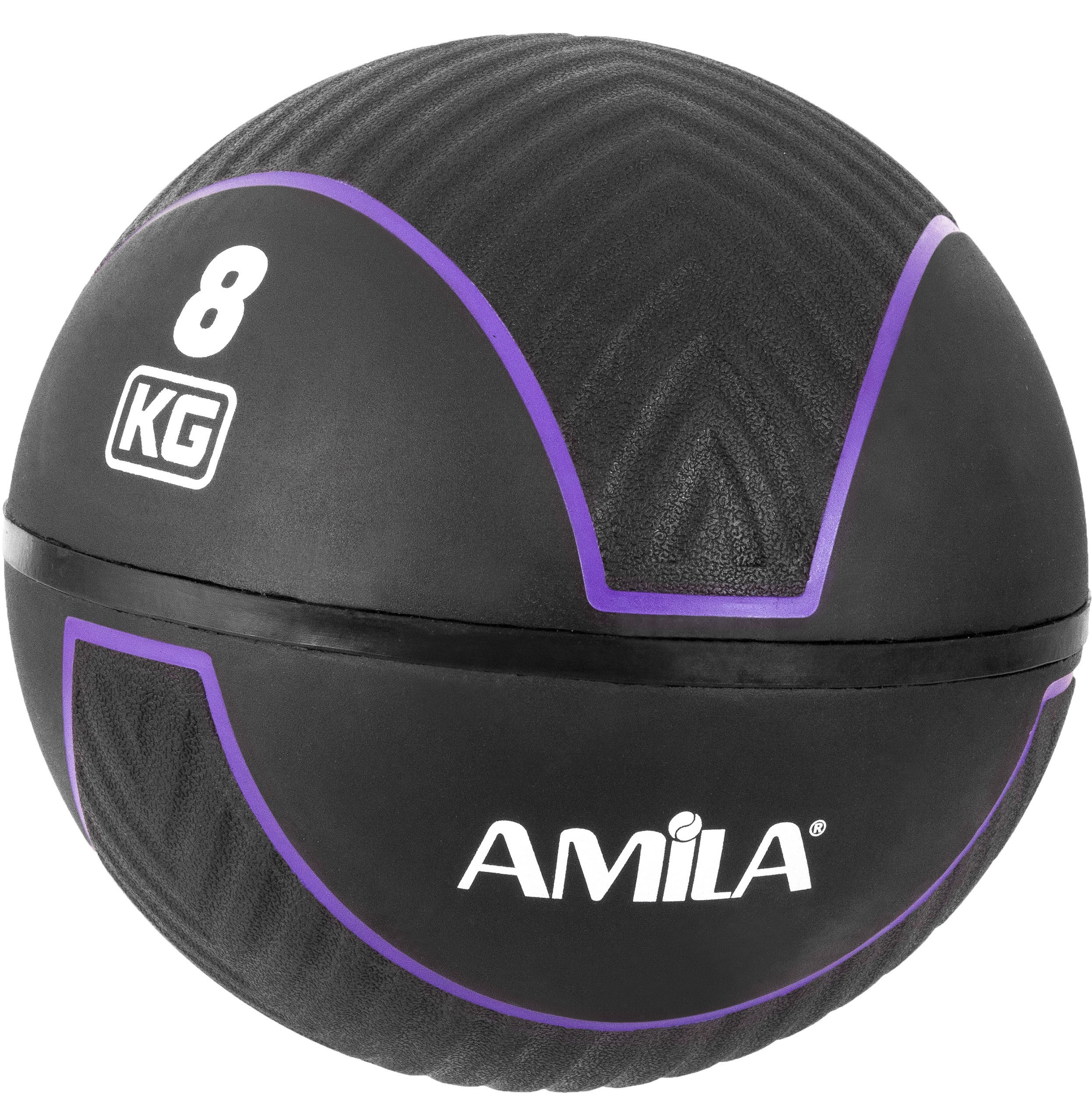 Amila Μπάλα Medicine Ball HQ Rubber 8Kg - 90710 - Image 2