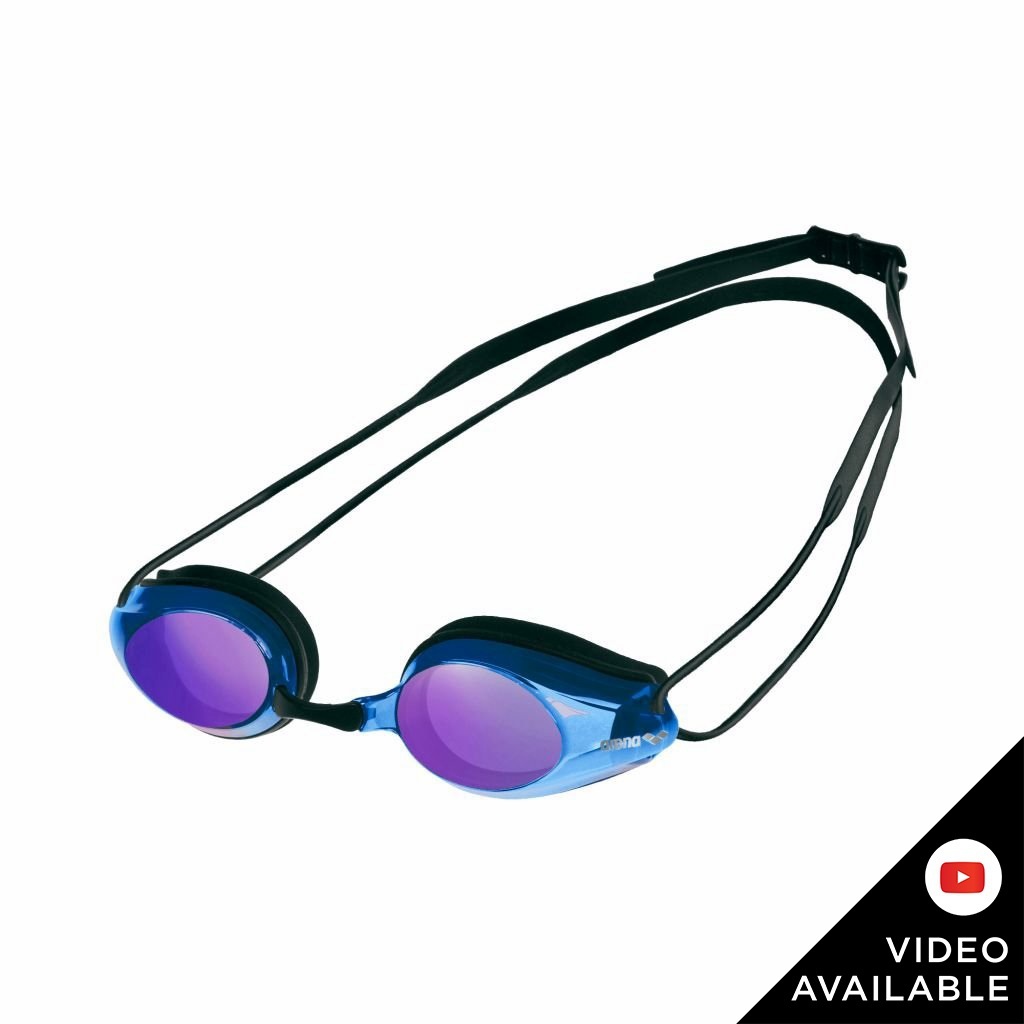 Arena Unisex Αγωνιστικά Γυαλάκια Κολύμβησης - Tracks Mirror - 92370-74 - Black