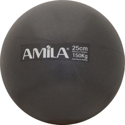 Amila Μπάλα Pilates, 25cm, Μαύρη, bulk - 95819