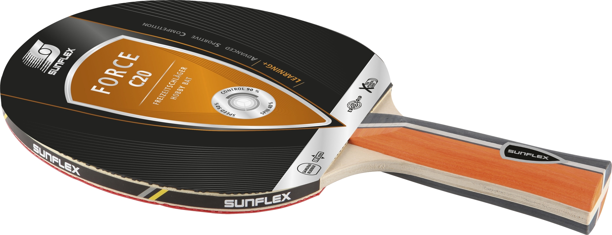 Sunflex Ρακέτα Ping Pong - Force C20 - Orange - 97152