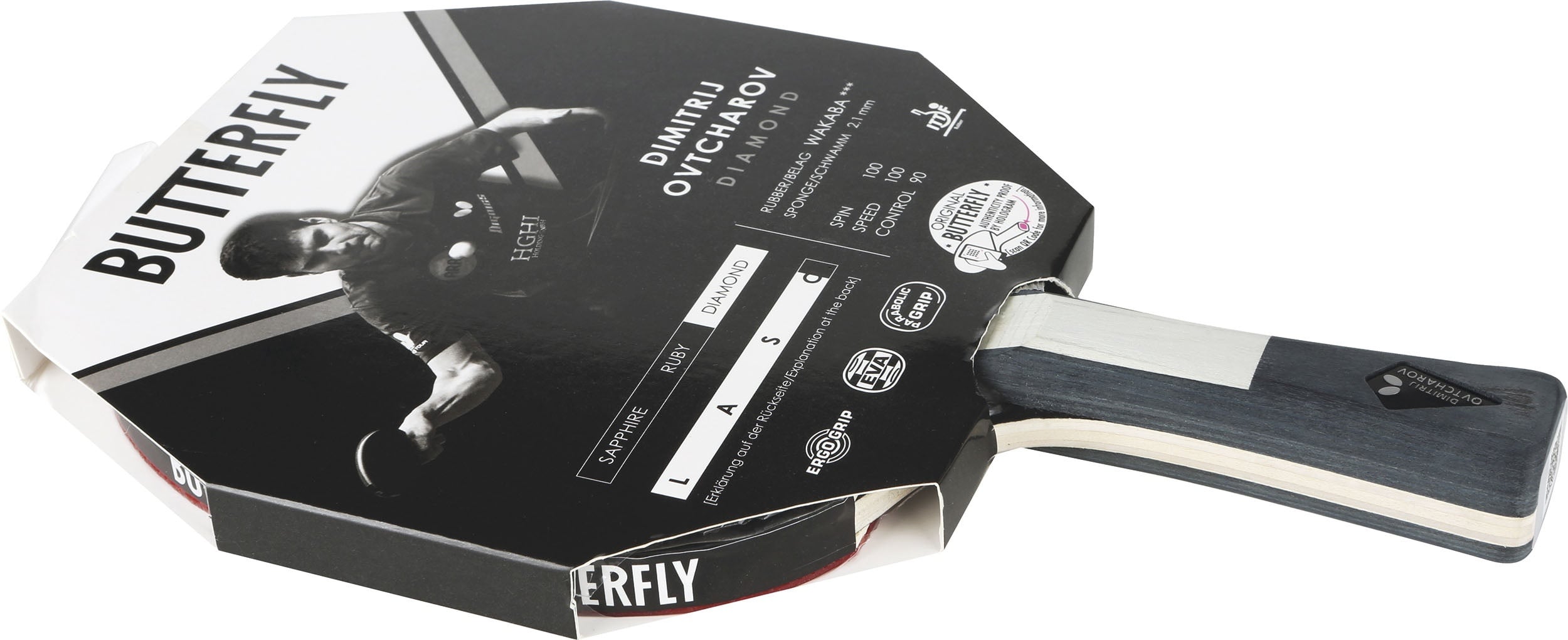 Butterfly Ρακέτα Ping Pong Dimitrij Ovtcharov Diamond - 97170