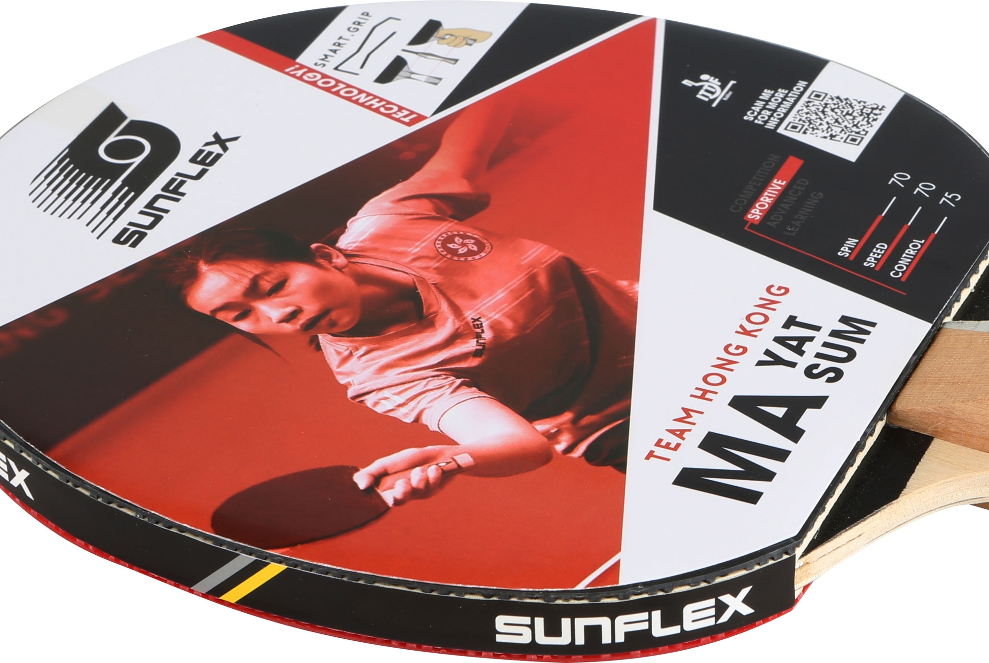 Sunflex Ρακέτα Ping Pong - Mat Yat Sum - White - 97180 - Image 3