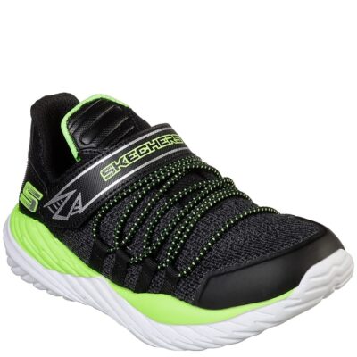 Skechers Παπούτσι Γιά Αγόρι - Nitro Sprint - Vector Shift 97766L-BKLM Black-Green