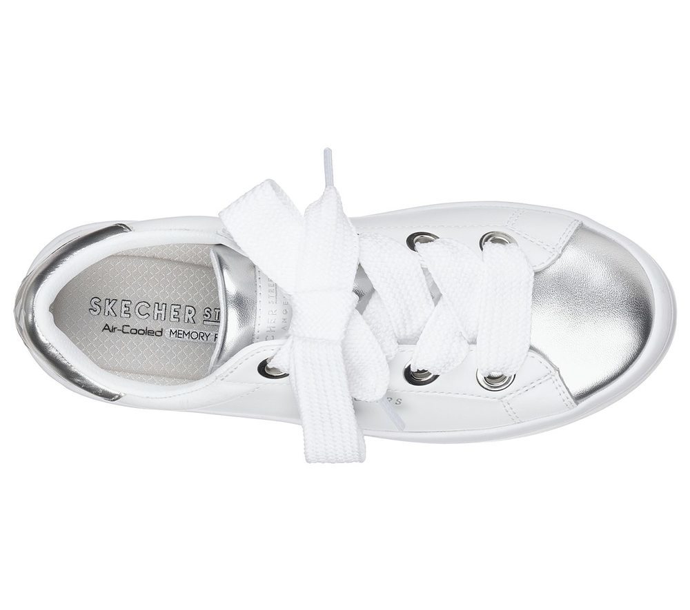 Skechers Παπούτσι Γυναικείο -Hi-Lites - Medal Toes 982-White-Silver - Image 3