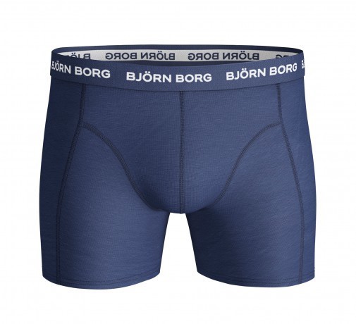 Bjorn Borg Ανδρικά Εσώρουχα 3 Τεμάχια - Shorts Solid 3 Pieces - Blue Depths - Image 4