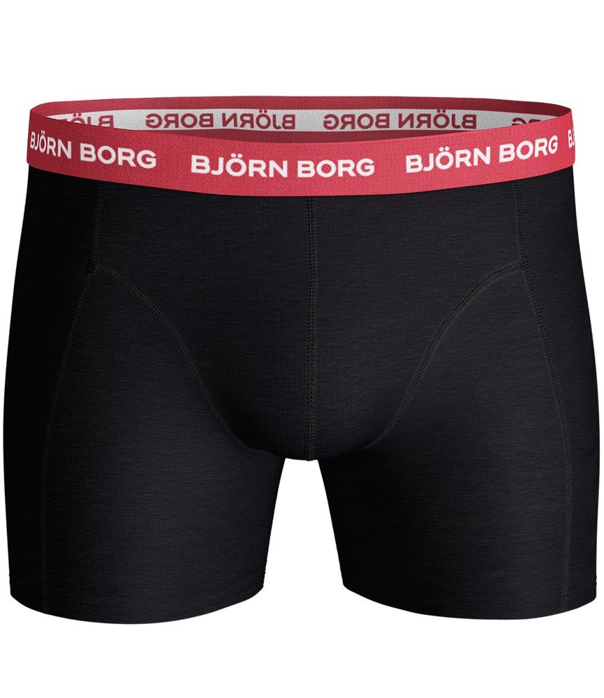 Bjorn Borg Ανδρικά Εσώρουχα 3τεμ. - Shorts Contrast Solid 3 Pieces - Black - 9999-1028-90012 - Image 3